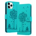 thumbnail image 1 of ELEHOLD Case for iPhone 11 Pro, Premium PU Leather Wallet Flip Case Folio Cover with Card Holder Kickstand,Green, 1 of 6