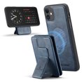 thumbnail image 1 of ELEHOLD Case for iPhone 11, Shockproof Magnetic Leather Wallet Case with Hand Grip & Kickstand & RFID Blocking,Blue, 1 of 8