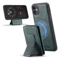 thumbnail image 1 of ELEHOLD Case for iPhone 11, Shockproof Magnetic Leather Wallet Case with Hand Grip & Kickstand & RFID Blocking,Green, 1 of 8