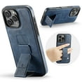 thumbnail image 1 of ELEHOLD Case for iPhone 12 Pro / 12 6.1", Premium Leather Case with Kickstand and Grip Strap,Blue, 1 of 6