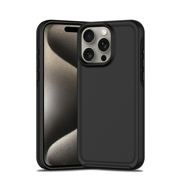 ELEHOLD Case for iPhone 12 Pro / 12 6.1", Shockproof Slim Skin-Friendly Strong Magnetic Matte Case,Black