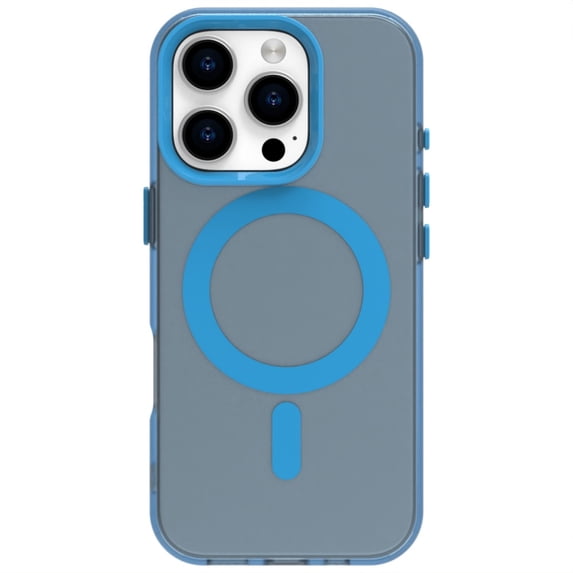ELEHOLD Case for iPhone 12 Pro Max Magnetic Shockproof Case Slim Matte Transparent Rugged Cover, Skin Friendy Feel, Compatibel with MagSafe, Blue