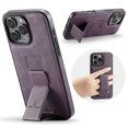 thumbnail image 1 of ELEHOLD Case for iPhone 12 Pro Max, Premium Leather Case with Kickstand and Grip Strap,Purple, 1 of 6
