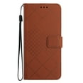 thumbnail image 1 of ELEHOLD Case for iPhone 13, Leather Wallet Case Stand Cover with Wrist Strap,Brown, 1 of 7