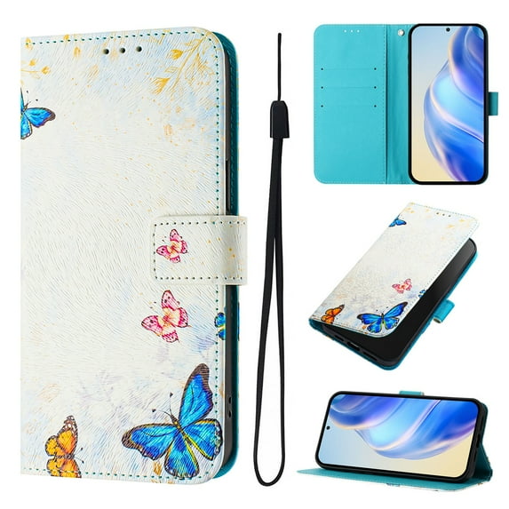 ELEHOLD Case for iPhone 13 Mini, Classic Elegant Premium PU Flip Wallet Case with Credit Card Slot & Magnetic Closure,M