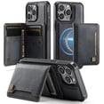 thumbnail image 1 of ELEHOLD Case for iPhone 13 Pro, 2-in-1 Detachable Magnetic Leather Wallet Case with RFID Blocking,Black, 1 of 8