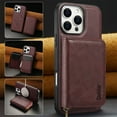 thumbnail image 1 of ELEHOLD Case for iPhone 13 Pro, Magnetic 2 in 1 Detachable Zipper Wallet Case with Card Holder,Winered, 1 of 5