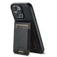 thumbnail image 1 of ELEHOLD Case for iPhone 13 Pro Max,2 in 1 Detachable Magnetic Leather Wallet Case with Card Holder Kickstand,Black, 1 of 7