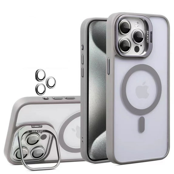 ELEHOLD Case for iPhone 13 Pro Max, Magnetic Shockproof Case Rugged Cover with Invisible Lens Bracket, Compatibel with MagSafe, with Lens Protector