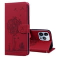 thumbnail image 1 of ELEHOLD Case for iPhone 13 Pro Max, Premium PU Leather Wallet Flip Case Folio Cover with Card Holder Kickstand,Red, 1 of 5