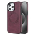 thumbnail image 1 of ELEHOLD Case for iPhone 13 Pro Max, Shockproof Slim Magnetic Leather Case, Compatible with MagSafe Accessories,Winered, 1 of 5