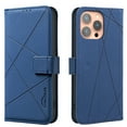 thumbnail image 1 of ELEHOLD Case for iPhone 13, RFID Blocking Leather Wallet Case, Flip Cover with Card Slots & Stand,Blue, 1 of 5