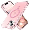 thumbnail image 1 of ELEHOLD Case for iPhone 14 Plus, Shockproof Magnetic Matte Case with Wireless Charging Support,Pink, 1 of 5