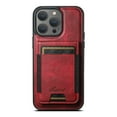 thumbnail image 1 of ELEHOLD Case for iPhone 14 Pro,2 in 1 Detachable Magnetic Leather Wallet Case with Card Holder Kickstand,Red, 1 of 7