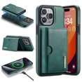 thumbnail image 1 of ELEHOLD Case for iPhone 14 Pro, Magnetic 2 in 1 Detachable Leather Wallet Case with Card Holder & Stand,Green, 1 of 6