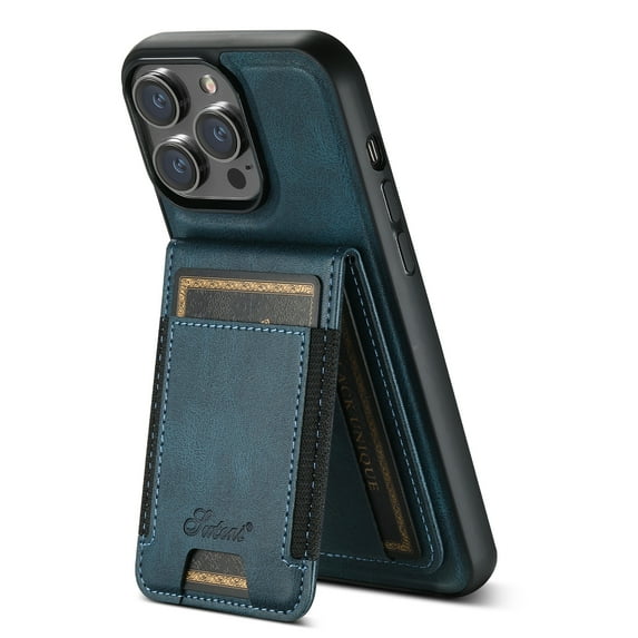 ELEHOLD Case for iPhone 14 Pro Max,2 in 1 Detachable Magnetic Leather Wallet Case with Card Holder Kickstand,Blue