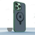 thumbnail image 1 of ELEHOLD Case for iPhone 14 Pro Max Case with Magnetic Stand, Compatible with MagSafe, Slim Shockproof Frosted Matte Case for iPhone 14 Pro Max,Green, 1 of 7