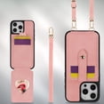 thumbnail image 1 of ELEHOLD Case for iPhone 14 Pro Max,Crossbody Wallet Case with Mirror & Card Holder Stand,Pink, 1 of 13