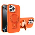 thumbnail image 1 of ELEHOLD Case for iPhone 14 Pro Max, Shockproof Case with Magnetic Ring Holder Stand, Slim Matte Case for iPhone 14 Pro Max,Orange, 1 of 9