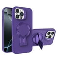 thumbnail image 1 of ELEHOLD Case for iPhone 14 Pro Max, Shockproof Case with Magnetic Ring Holder Stand, Slim Matte Case for iPhone 14 Pro Max,Purple, 1 of 9