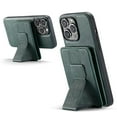thumbnail image 1 of ELEHOLD Case for iPhone 14 Pro Max, Shockproof Magnetic Leather Wallet Case with Hand Grip & Kickstand & RFID Blocking,Green, 1 of 9