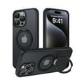 thumbnail image 1 of ELEHOLD Case for iPhone 14 Pro Max, Soft Shockproof Case with Invisible Magnetic Ring Holder Women Men Cover,Black, 1 of 6