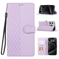 thumbnail image 1 of ELEHOLD Case for iPhone 14 Pro Shockproof Flip PU Leather Wallet Magmetic Buckle Case with Card Holder Slots Stand & Wrist Strap,Purple, 1 of 10