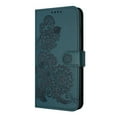 thumbnail image 1 of ELEHOLD Case for iPhone 15, Luxury Floral PU Leather Wallet Case with Card Holder Stand & Wrist Strap,Darkgreen, 1 of 5