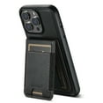 thumbnail image 1 of ELEHOLD Case for iPhone 15 Pro,2 in 1 Detachable Magnetic Leather Wallet Case with Card Holder Kickstand,Black, 1 of 7
