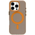 thumbnail image 1 of ELEHOLD Case for iPhone 15 Pro Max Magnetic Shockproof Case Slim Matte Transparent Rugged Cover, Skin Friendy Feel, Compatibel with MagSafe, Orange, 1 of 1