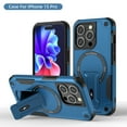 thumbnail image 1 of ELEHOLD Case for iPhone 15 Pro Max, Military Grade Drop Protection Magnetic Case Built in Kickstand Compatible with MagSafe Accessory,Darkblue, 1 of 6
