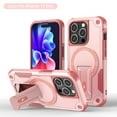 thumbnail image 1 of ELEHOLD Case for iPhone 15 Pro Max, Military Grade Drop Protection Magnetic Case Built in Kickstand Compatible with MagSafe Accessory,Pink, 1 of 7