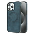 thumbnail image 1 of ELEHOLD Case for iPhone 15 Pro Max, Shockproof Slim Magnetic Leather Case, Compatible with MagSafe Accessories,Green, 1 of 5