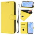 thumbnail image 1 of ELEHOLD Case for iPhone 16, Luxury Business Leather Wallet Flip Case with Stand & Card Slots,Lemon, 1 of 10