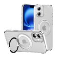 thumbnail image 1 of ELEHOLD Case for iPhone 16, Magnetic Shockproof Transparent Case with 360° Ring Kickstand,Clear, 1 of 10