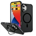 thumbnail image 1 of ELEHOLD Case for iPhone 16, Matte Skin Feeling Magnetic Case with Adjustable Camera Stand,Black, 1 of 8