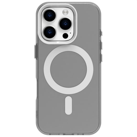 ELEHOLD Case for iPhone 16 Plus Magnetic Shockproof Case Slim Matte Transparent Rugged Cover, Skin Friendy Feel, Compatibel with MagSafe, White
