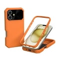 thumbnail image 1 of ELEHOLD Case for iPhone 16 Plus, Shockproof Heavy Duty Dropproof Magnetic Case + Camera Protectors,Orange, 1 of 5