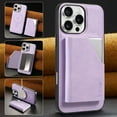 thumbnail image 1 of ELEHOLD Case for iPhone 16 Pro, Magnetic Detachable Leather Alloy Wallet Case with Card Slots,Purple, 1 of 6