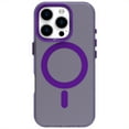 thumbnail image 1 of ELEHOLD Case for iPhone 16 Pro Magnetic Shockproof Case Slim Matte Transparent Rugged Cover, Skin Friendy Feel, Compatibel with MagSafe, Purple, 1 of 1