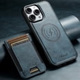 thumbnail image 1 of ELEHOLD Case for iPhone 16 Pro Max,2 in 1 Detachable Magnetic Leather Wallet Case with Card Holder Kickstand,Blue, 1 of 9