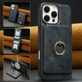 thumbnail image 1 of ELEHOLD Case for iPhone 16 Pro Max, 2-in-1 Magetic Detachable Leather Wallet Case with Card Holders & Ring Hold,Blue, 1 of 6