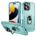 thumbnail image 1 of ELEHOLD Case for iPhone 16 Pro Max, Heavy Duty Shockproof Full Body Case with Built in Metal Ring Holder Kickstand + Screen Protector,F, 1 of 10