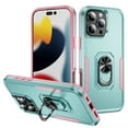 thumbnail image 1 of ELEHOLD Case for iPhone 16 Pro Max, Heavy Duty Shockproof Full Body Case with Built in Metal Ring Holder Kickstand + Screen Protector,H, 1 of 10