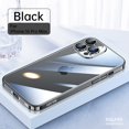 thumbnail image 1 of ELEHOLD Case for iPhone 16 Pro Max, Shockproof Full Camera Lens Protection Transparent Case Cover,Black, 1 of 6