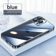 thumbnail image 1 of ELEHOLD Case for iPhone 16 Pro Max, Shockproof Full Camera Lens Protection Transparent Case Cover,Titaniumblue, 1 of 6