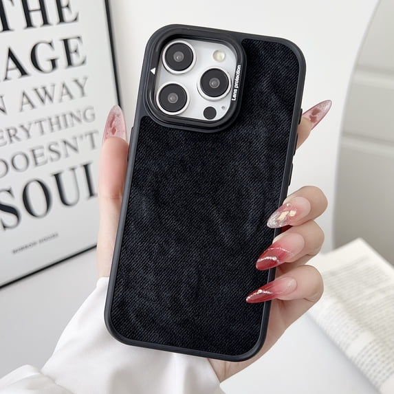 ELEHOLD Case for iPhone 16 Pro Max,Slim Fit Shockproof PU Leather Magnetic Case with Camera Kickstand,Black