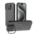 thumbnail image 1 of ELEHOLD Case for iPhone 16 Pro Max,Soft Silicone Magnetic Slim Phone Case with Invisible Kickstand,Black, 1 of 5