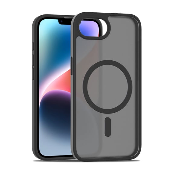 ELEHOLD Case for iPhone 16e, Shockproof Magnetic Skin-Feel Case,Compatible with Wireless Charging,Black