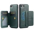 thumbnail image 1 of ELEHOLD Case for iPhone 7 / 8 / SE 2022 & 2020, Shockproof Magnetic Leather Wallet Case with Hand Grip & Kickstand & RFID Blocking,Green, 1 of 8